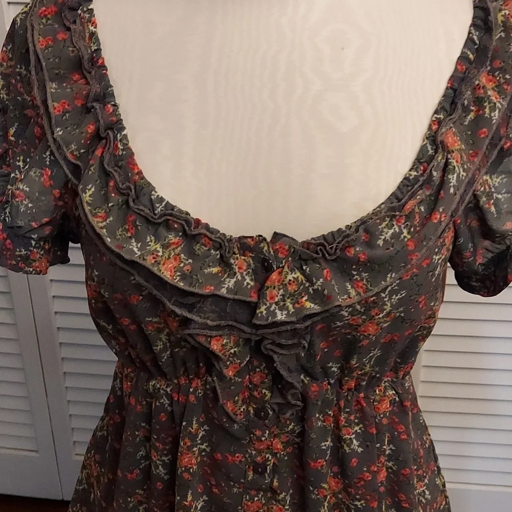 Floral Ruffle Dress - Picture 2 of 7